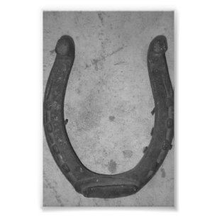 Alphabet Letter-fotografie U4 Black en White, 4x6 Foto Afdruk