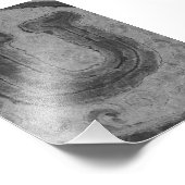 Alphabet Letter-fotografie U4 Black en White, 4x6 Foto Afdruk (Hoek)