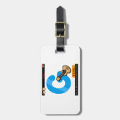 Alphabet Letter G is for Guitar Bagagelabel (Voorkant verticaal)