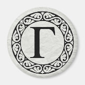 Alphabet Letter Gamma Magneet (Voorkant)