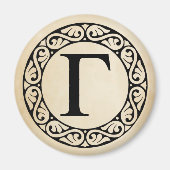 Alphabet Letter Gamma Magneet (Voorkant)