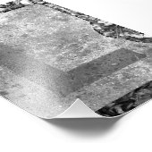 Alphabet Letter L Fotografie zwart-wit Foto Afdruk (Hoek)