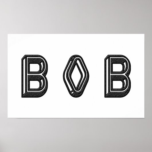 Alphabet Letter Name Art Poster (Voorkant)