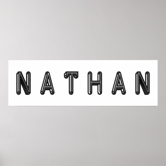 Alphabet Letter Name Art Poster (Voorkant)
