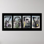 Alphabet Letter Name Art ZOEY Poster (Voorkant)