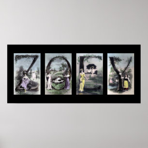 Alphabet Letter Name Art ZOEY Poster