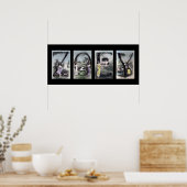 Alphabet Letter Name Art ZOEY Poster (Keuken)