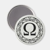Alphabet Letter Omega Magneet (Voorkant / Achterkant)