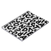 Alphabet Letter Patroon Notitieboek (Linkerzijde)