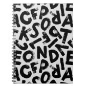 Alphabet Letter Patroon Notitieboek (Voorkant)