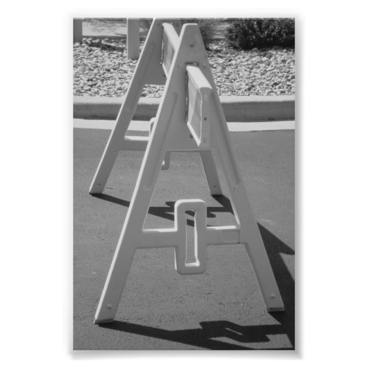 Alphabet Letter Photo A5 Black en White 4x6 Foto Afdruk (Voorkant)