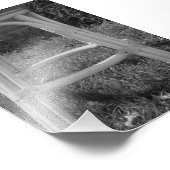 Alphabet Letter Photography A7 Black en White 4x6 Foto Afdruk (Hoek)