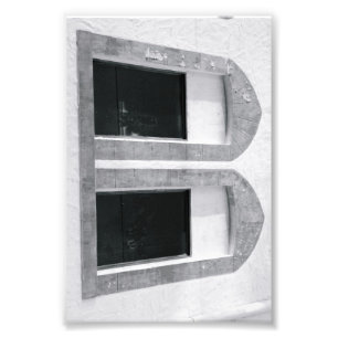 Alphabet Letter Photography B5 Black en White 4x6 Foto Afdruk