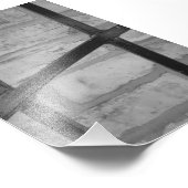 Alphabet Letter Photography H4 Black en White 4x6 Foto Afdruk (Hoek)