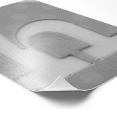 Alphabet Letter Photography H5 Black en White 4x6 Foto Afdruk (Hoek)