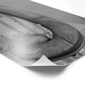 Alphabet Letter Photography J5 Black en White 4x6 Foto Afdruk (Hoek)