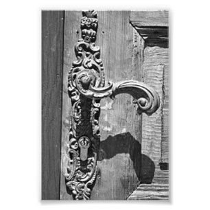 Alphabet Letter Photography R7 Black en White 4x6 Foto Afdruk