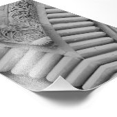 Alphabet Letter Photography V5 Black en White 4x6 Foto Afdruk (Hoek)