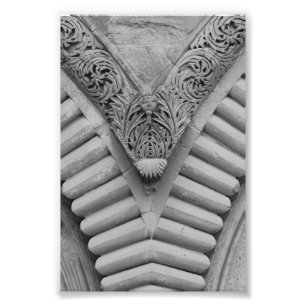 Alphabet Letter Photography V5 Black en White 4x6 Foto Afdruk