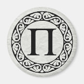 Alphabet Letter Pi Magneet (Voorkant)