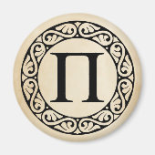Alphabet Letter Pi Magneet (Voorkant)
