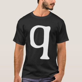 Alphabet Letter Q Q Halloween Carnival T-shirt