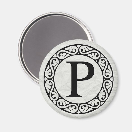 Alphabet Letter Rho Magneet (Voorkant / Achterkant)