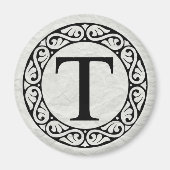 Alphabet Letter Tau Magneet (Voorkant)