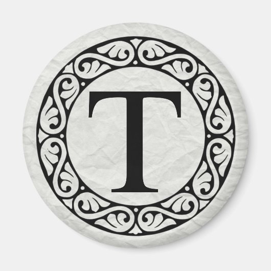 Alphabet Letter Tau Magneet (Voorkant)