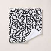 Alphabet Letters Bad Handdoek (Wasdoekje)