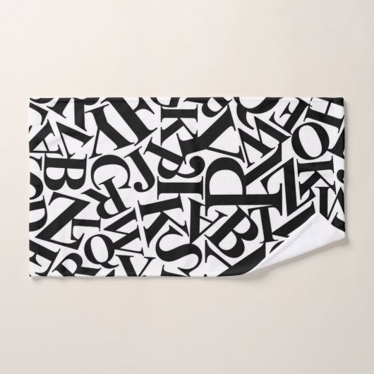 Alphabet Letters Bad Handdoek (Handdoek)