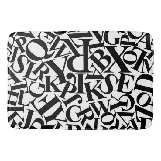 Alphabet Letters Badmat (Voorkant)