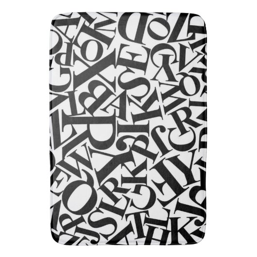 Alphabet Letters Badmat (Voorkant Verticaal)