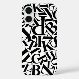Alphabet Letters iPhone 16 Hoesje