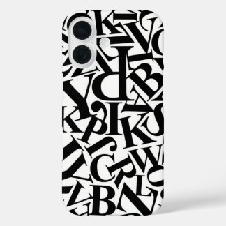 Alphabet Letters iPhone 16 Hoesje