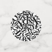 Alphabet Letters Confetti (Kleine voorkant)