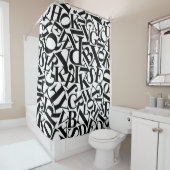 Alphabet Letters Douchegordijn (In situ)