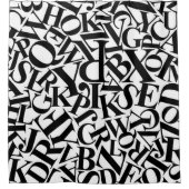 Alphabet Letters Douchegordijn (Voorkant)