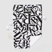 Alphabet Letters Golfhanddoek (Insitu)