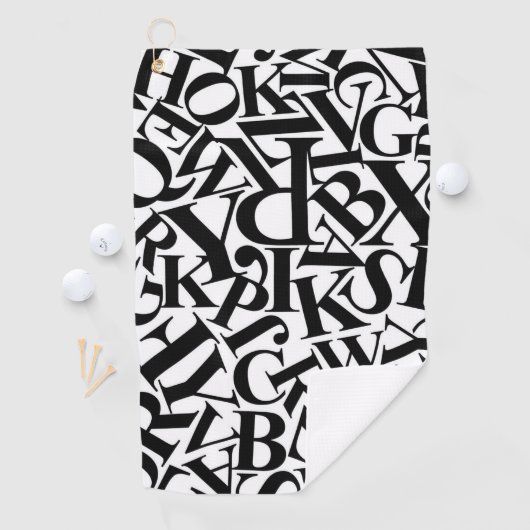 Alphabet Letters Golfhanddoek (Insitu)