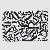 Alphabet Letters Golfhanddoek (Horizontaal)