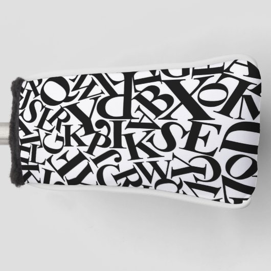 Alphabet Letters Golfheadcover (Voorkant)
