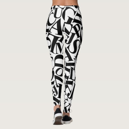 Alphabet Letters Leggings (Achterkant)
