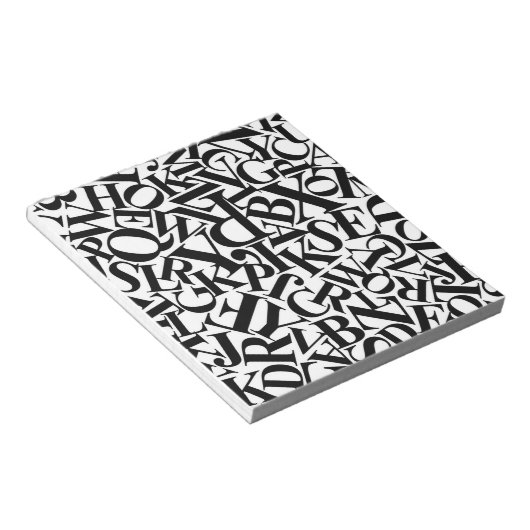 Alphabet Letters Notitieblok (Schuin)