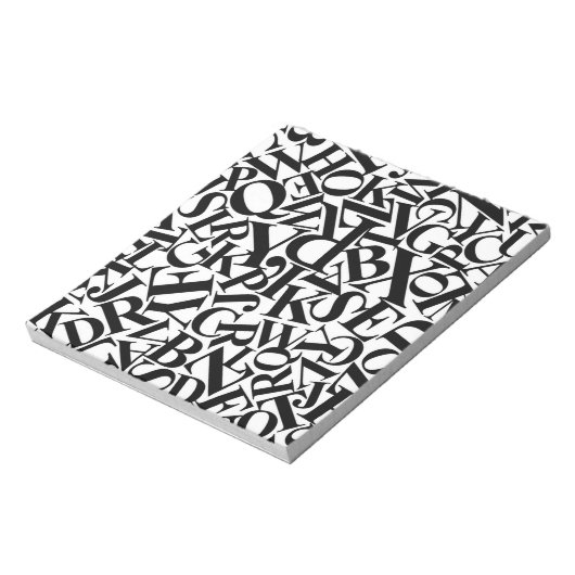 Alphabet Letters Notitieblok (Linkerzijde)