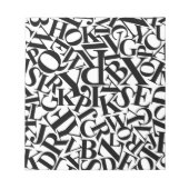 Alphabet Letters Notitieblok (Voorkant)