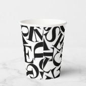 Alphabet Letters Papieren Bekers (Rechts)