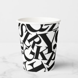 Alphabet Letters Papieren Bekers