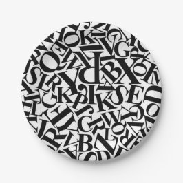 Alphabet Letters Papieren Bordje