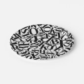 Alphabet Letters Papieren Bordje (Gekanteld)